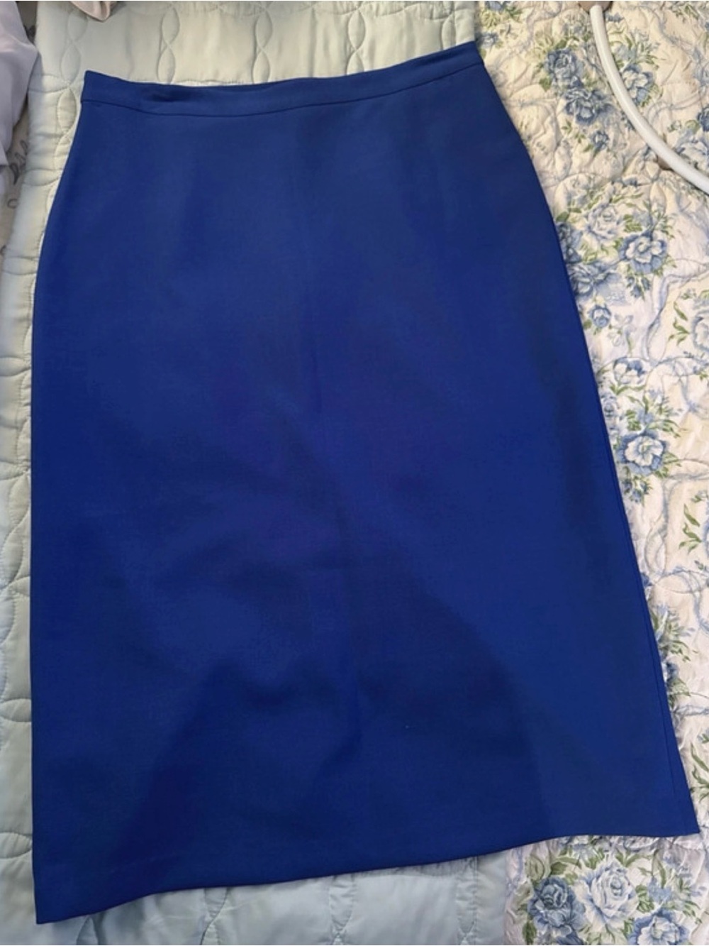 Tailored Royal Blue Pencil Skirt